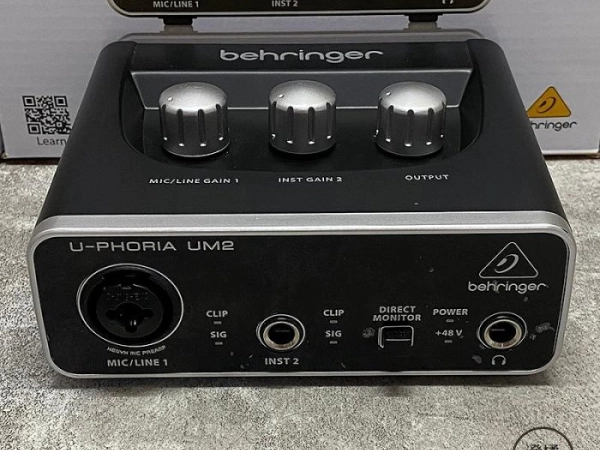 『澄橘』Behringer U-Phoria UM2 錄音介面 黑《二手3C 歡迎折抵》A82077