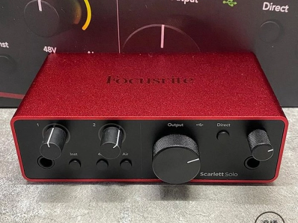 『澄橘』Focusrite Scarlett Solo Studio Gen 4 錄音介面 四代 紅《二手》A83062