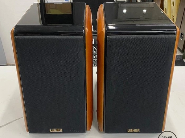 『澄橘』雅瑟 Usher X-718 書架喇叭 黑《二手交換買賣》A86407