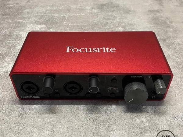 『澄橘』Focusrite Scarlett 2i2 3rd Gen USB 錄音介面 錄音卡+麥克風 紅 A86815